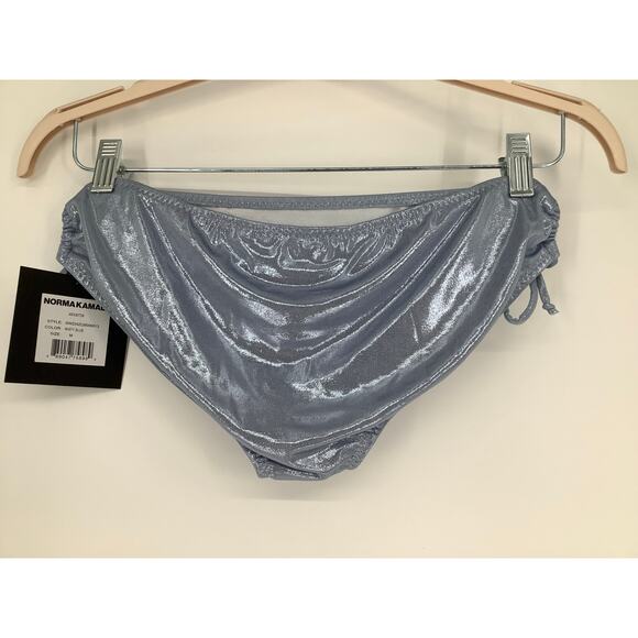 Norma Kamali Women's Medium Misty Blue Jason Bikini Bottom Beach Swimwear L15-32 - Picture 5 of 8
